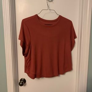 XL Burnt Orange Cropped T-Shirt